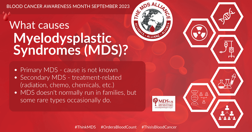 Causes of MDS - Blood Cancer Awareness month - September 2023